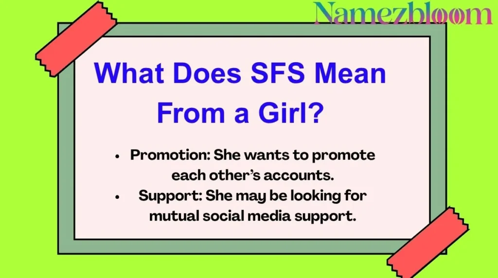 What Does SFS Mean From a Girl?