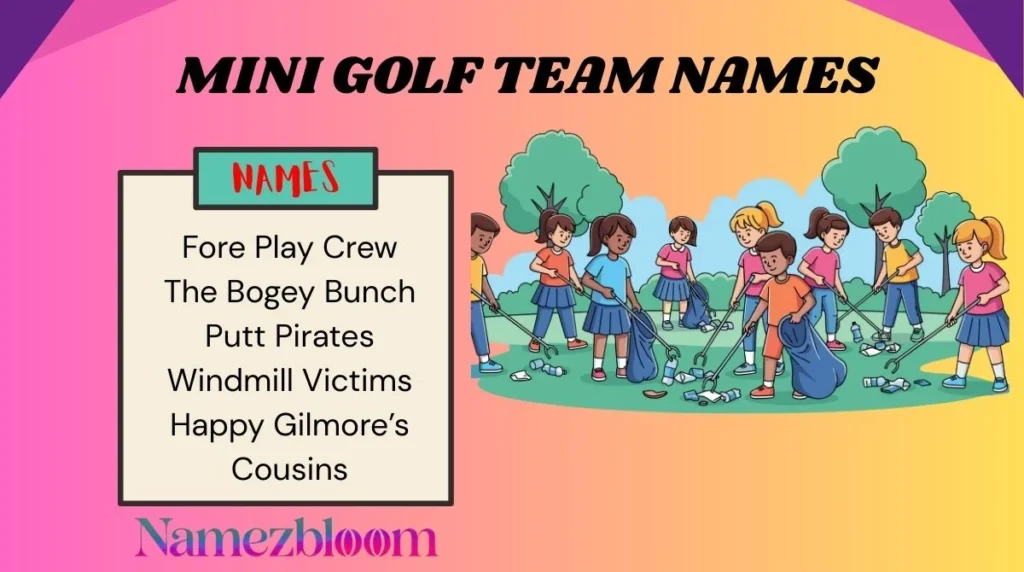 Mini Golf Team Names
