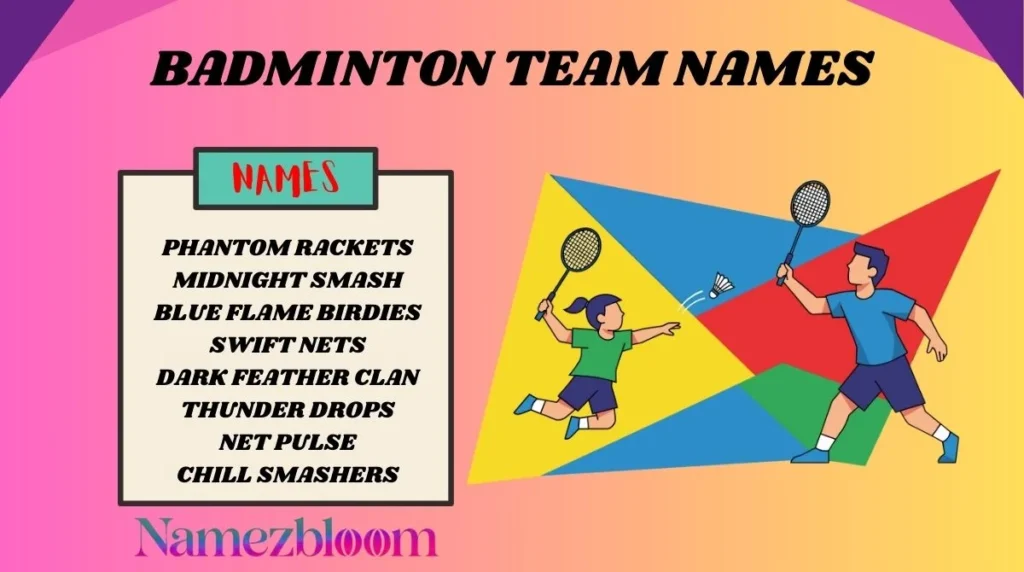 Badminton Team Names