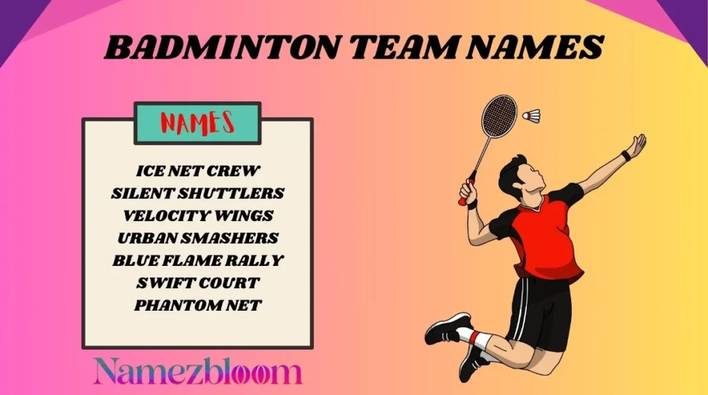 Badminton Team Names