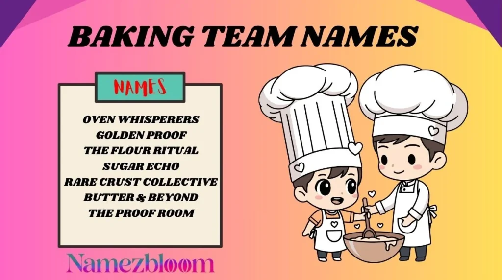 Baking Team Names