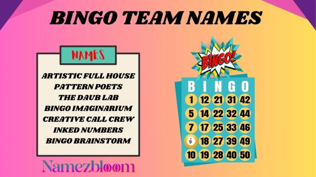 Bingo Team Names