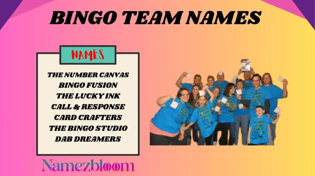 Bingo Team Names