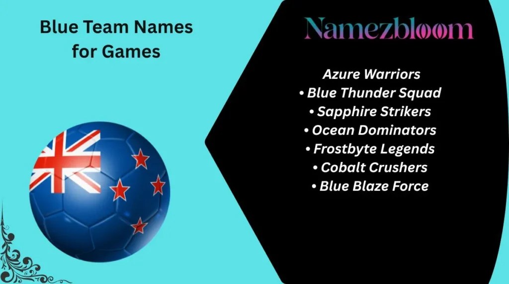 Blue Team Names for Games