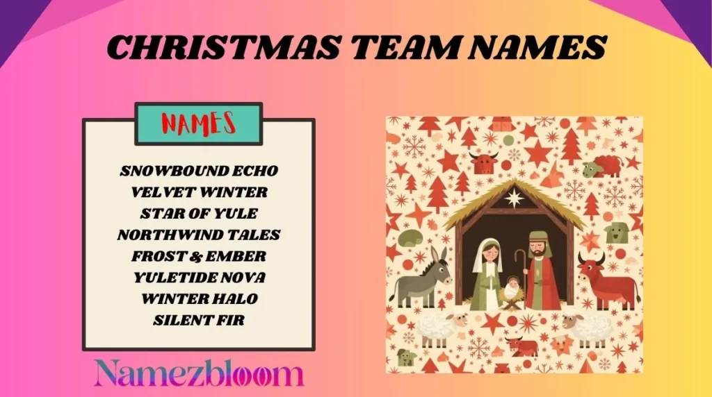 Christmas Team Names