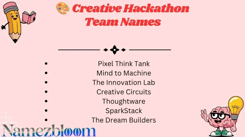 🎨 Creative Hackathon Team Names