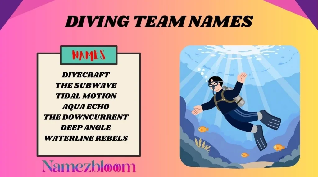 Diving Team Names
