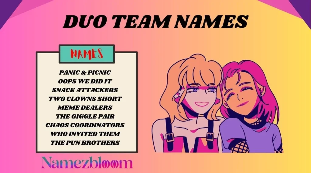 Duo Team Names