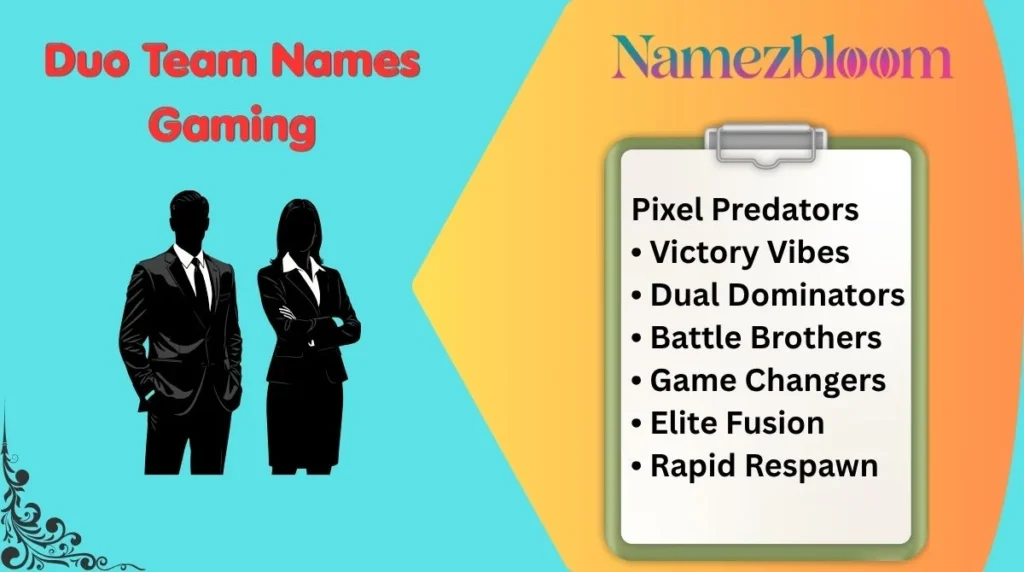 Duo Team Names Gaming