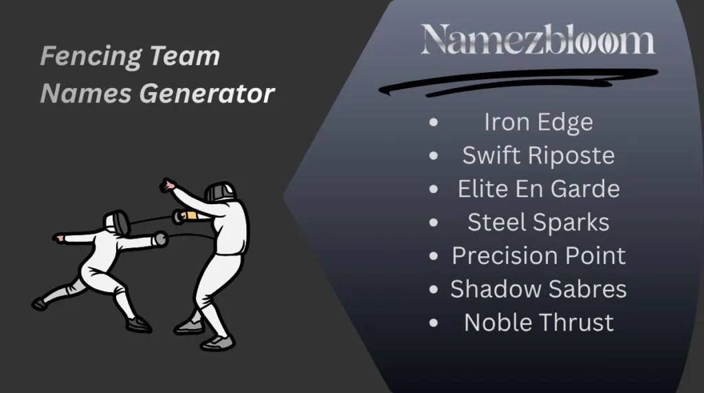 Fencing Team Names Generator