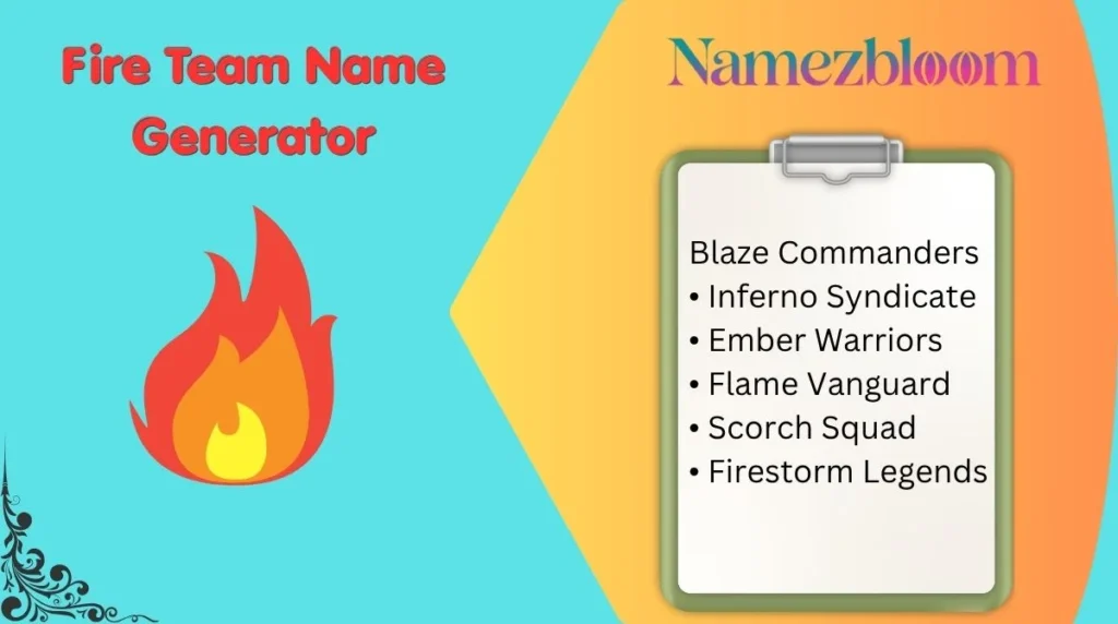 Fire Team Name Generator