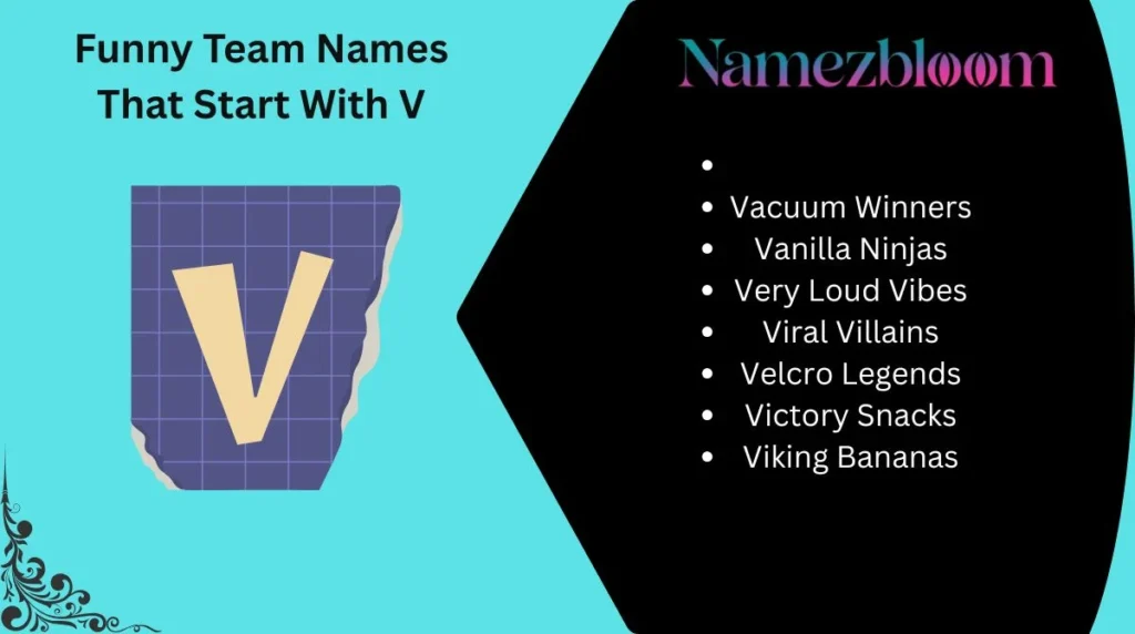 Funny Team Names That Start With V