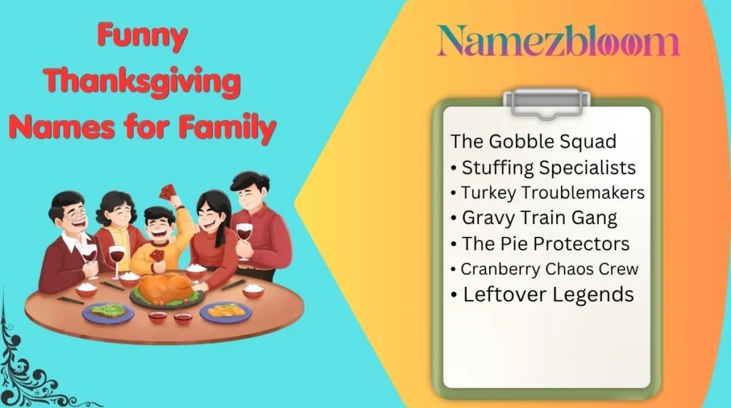 Funny Thanksgiving Names for Family