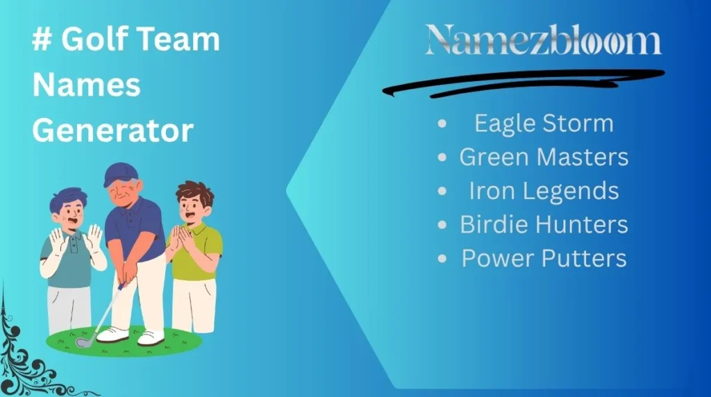 Golf Team Names Generator