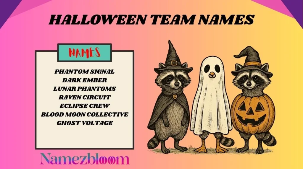 Halloween Team Names