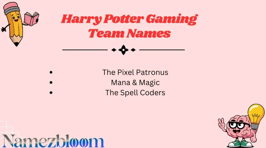 Harry Potter Gaming Team Names