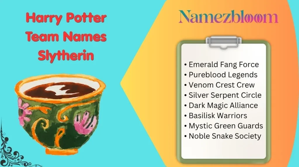 Harry Potter Team Names Slytherin