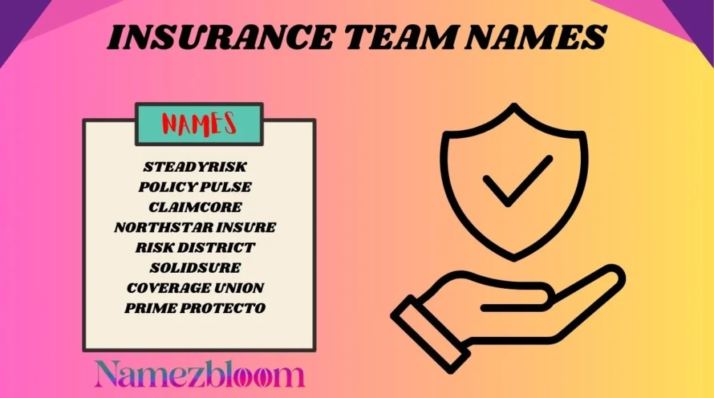 Insurance Team Names