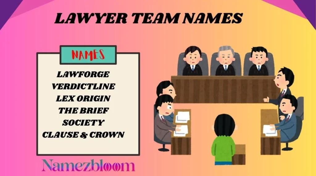 Lawyer Team Names