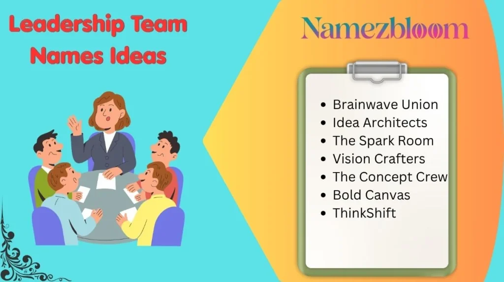 Leadership Team Names Ideas