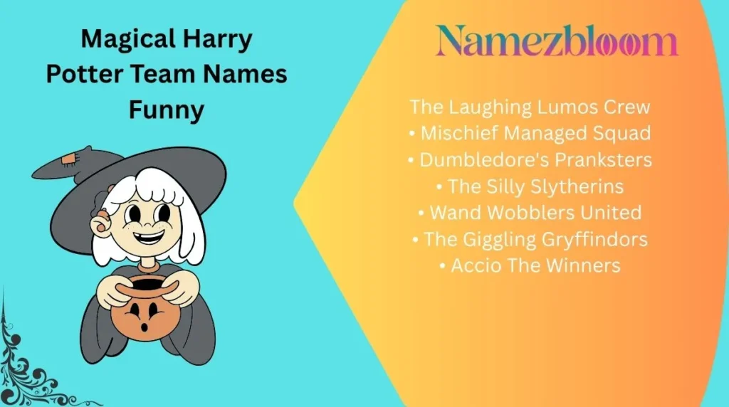 Magical Harry Potter Team Names Funny