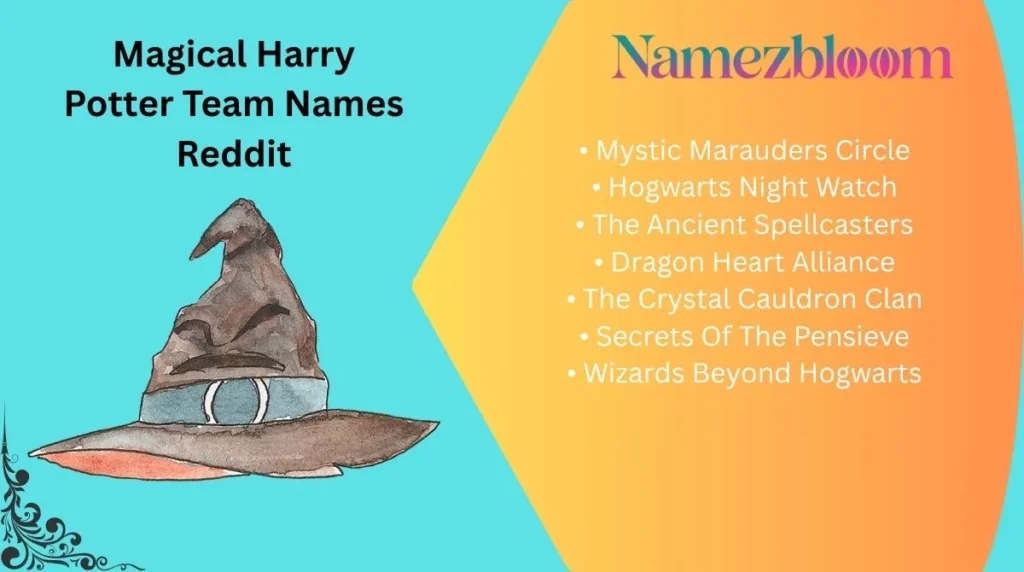 Magical Harry Potter Team Names Reddit