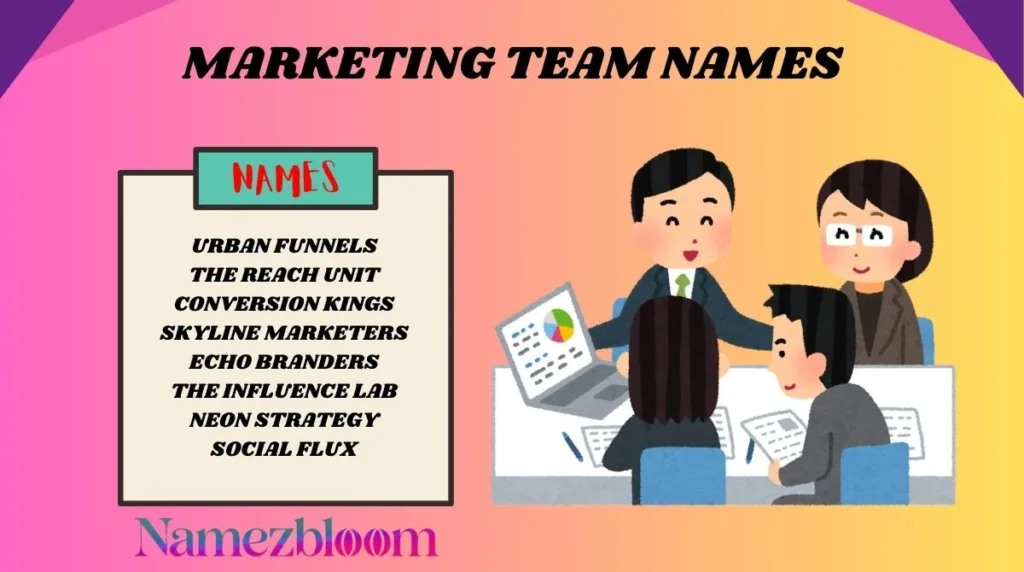 Marketing Team Names