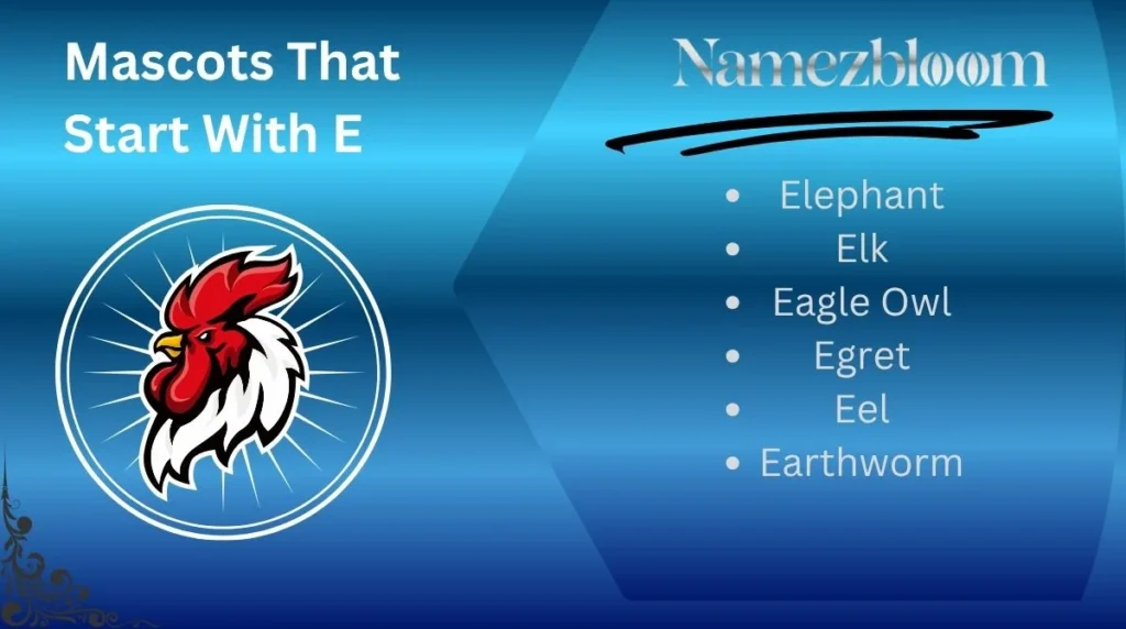 Mascots That Start With E