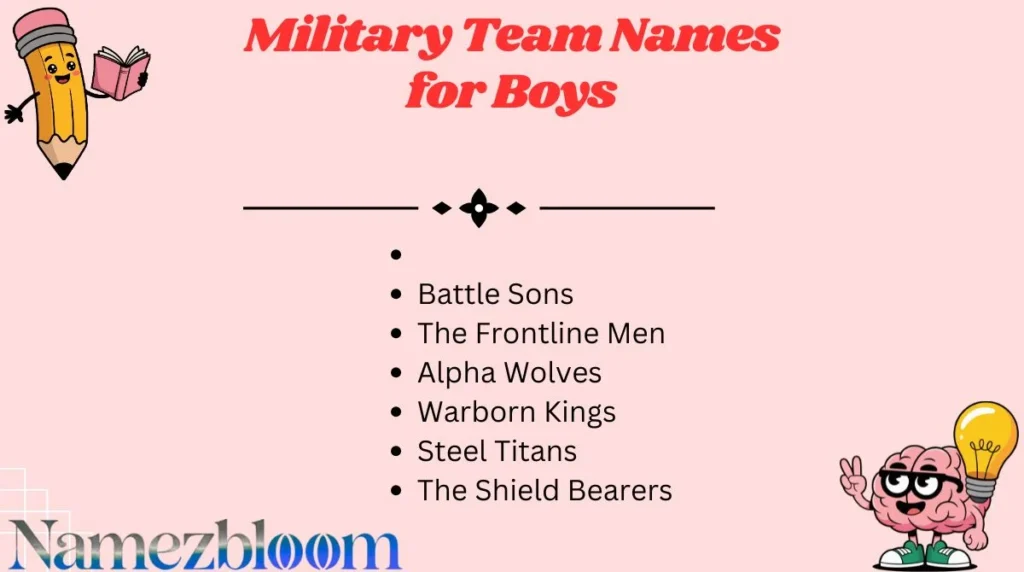 Military Team Names for Boys