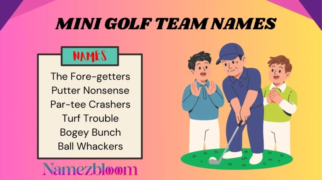 Mini Golf Team Names