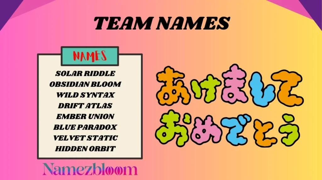 Team Names