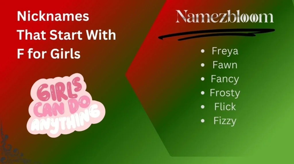 Nicknames That Start With F for Girls