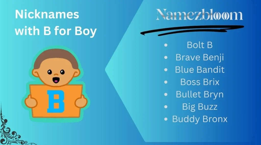 Nicknames with B for Boy