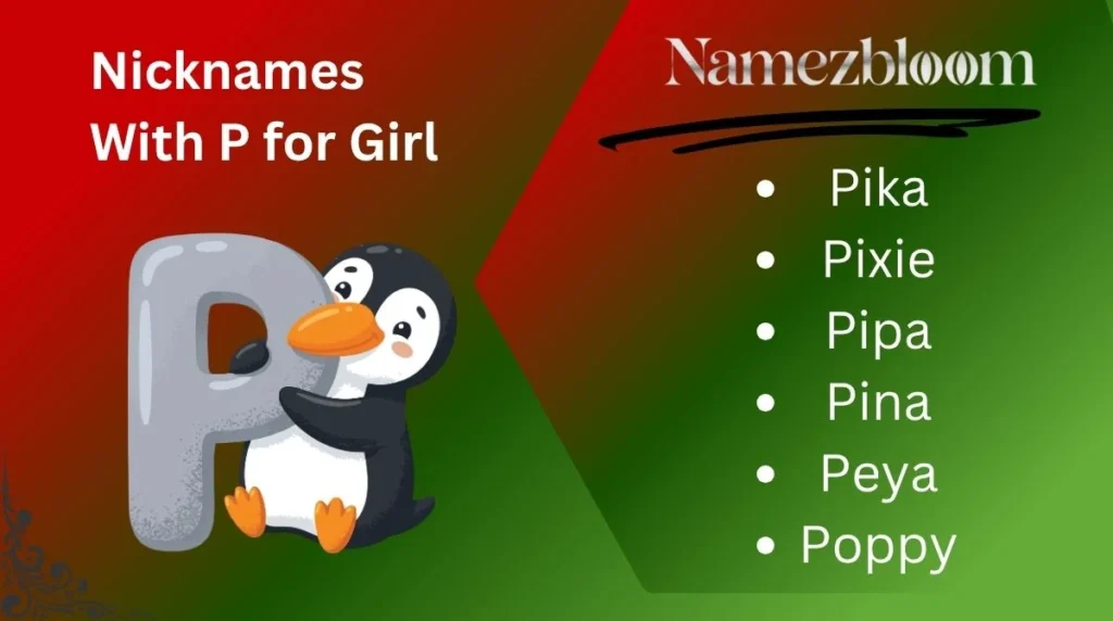 Nicknames With P for Girl