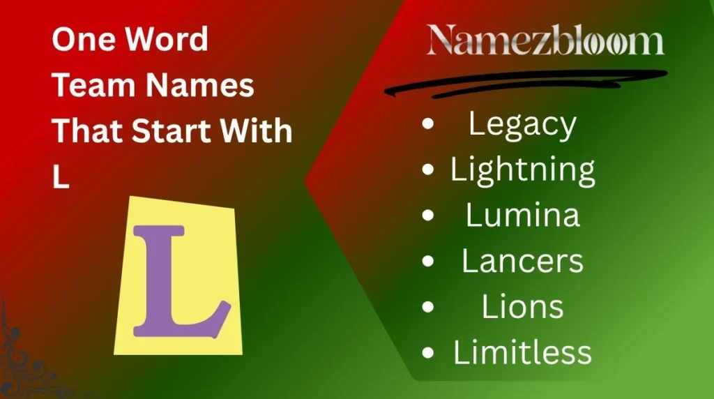 One Word Team Names That Start With L