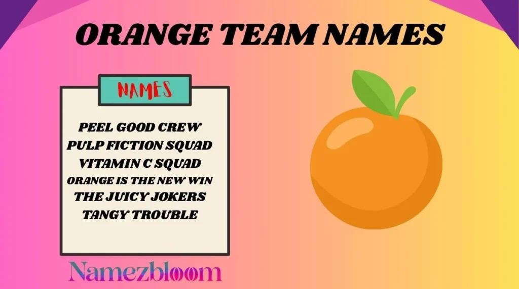 Orange Team Names