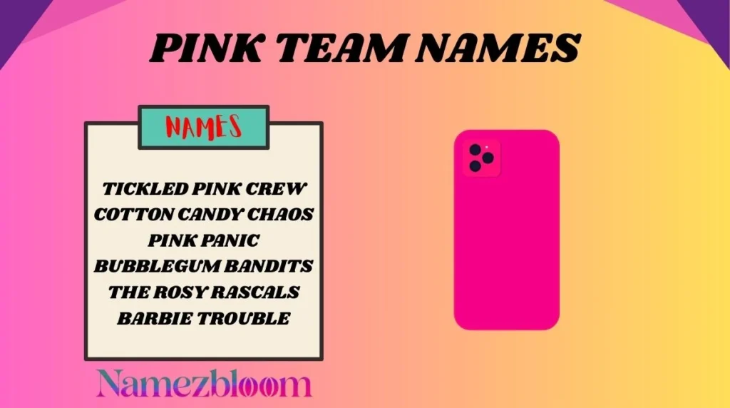 Pink Team Names