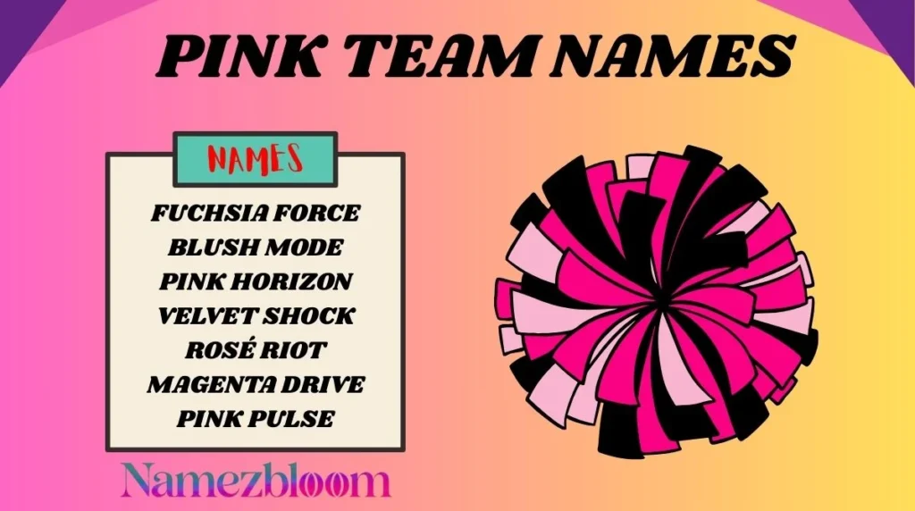 Pink Team Names