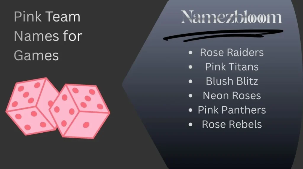 Pink Team Names for Games