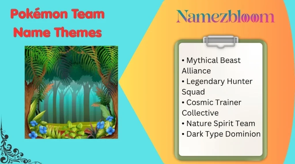 Pokémon Team Name Themes