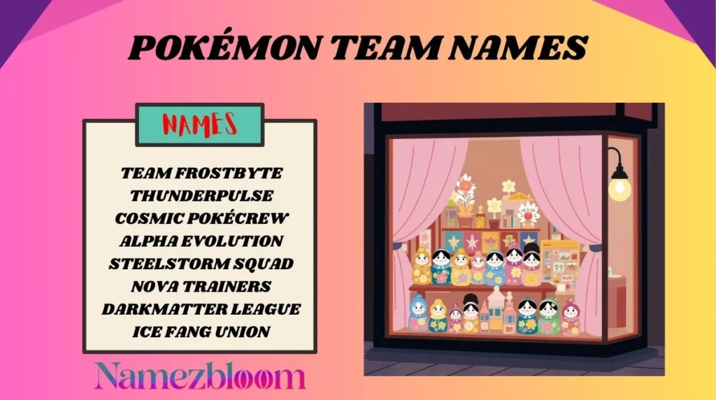 Pokémon Team Names