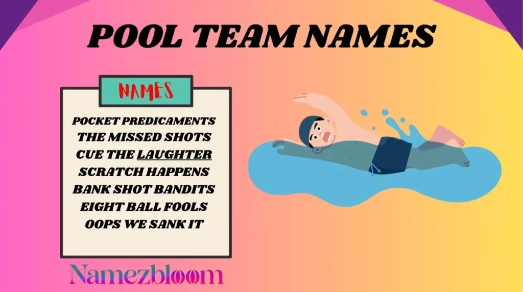 Pool Team Names