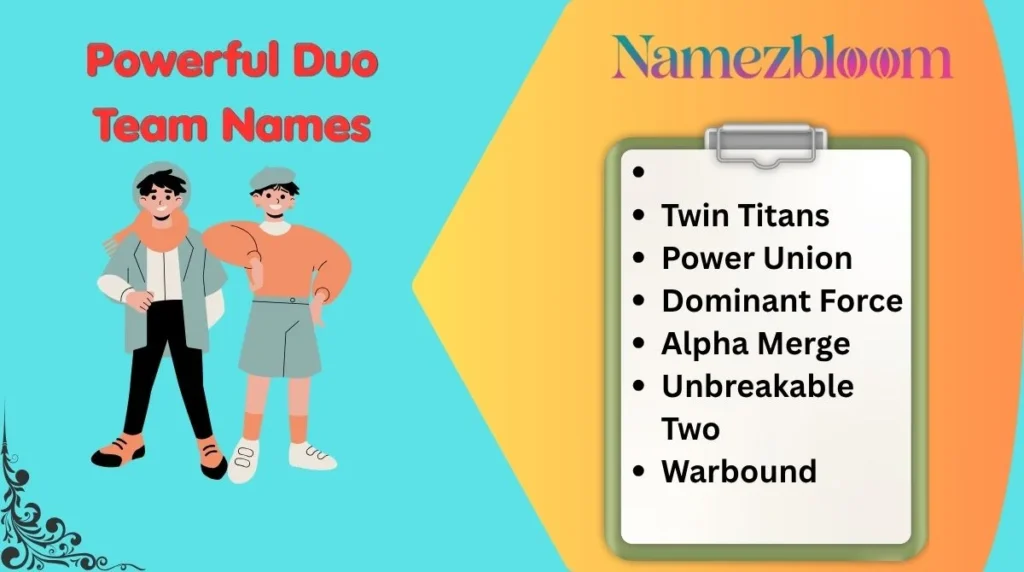 Powerful Duo Team Names