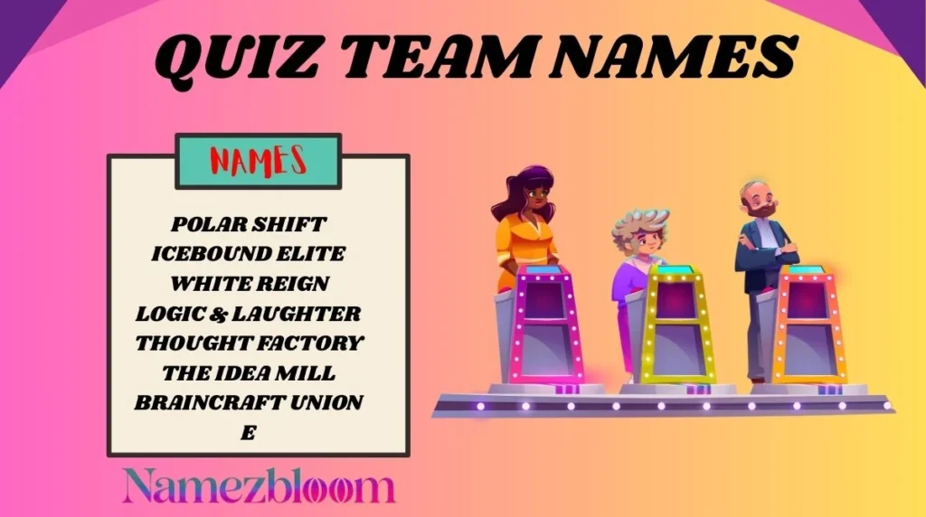 Quiz Team Names