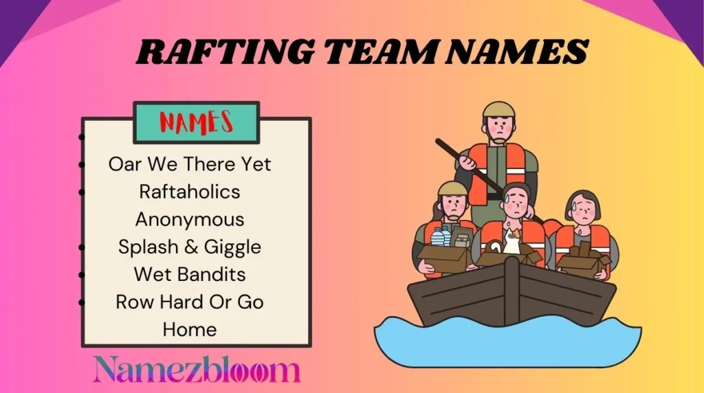 Rafting Team Names