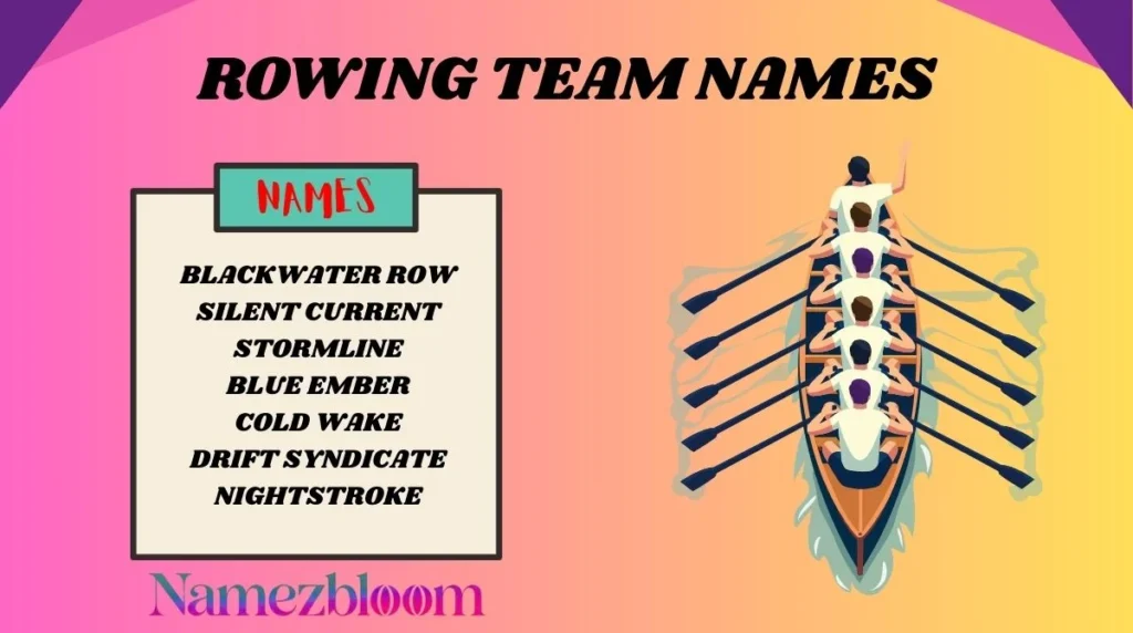 Rowing Team Names