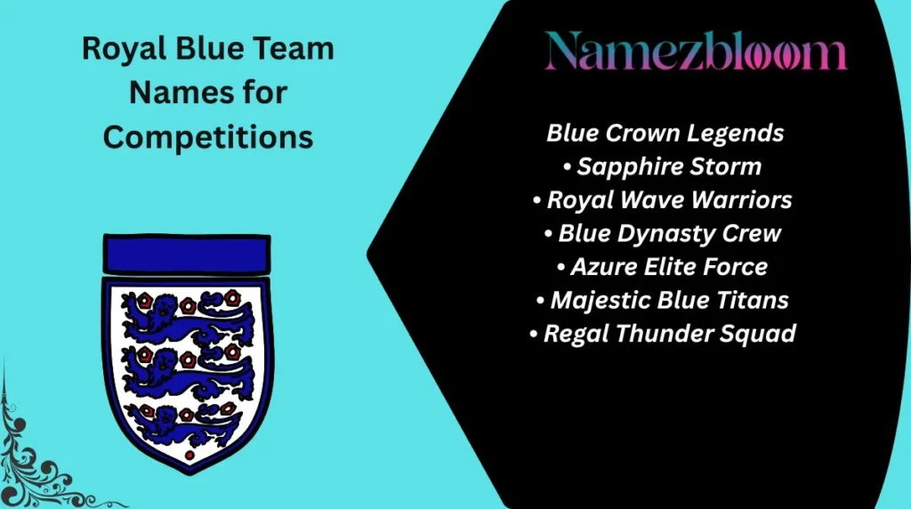 Royal Blue Team Names for Competitions