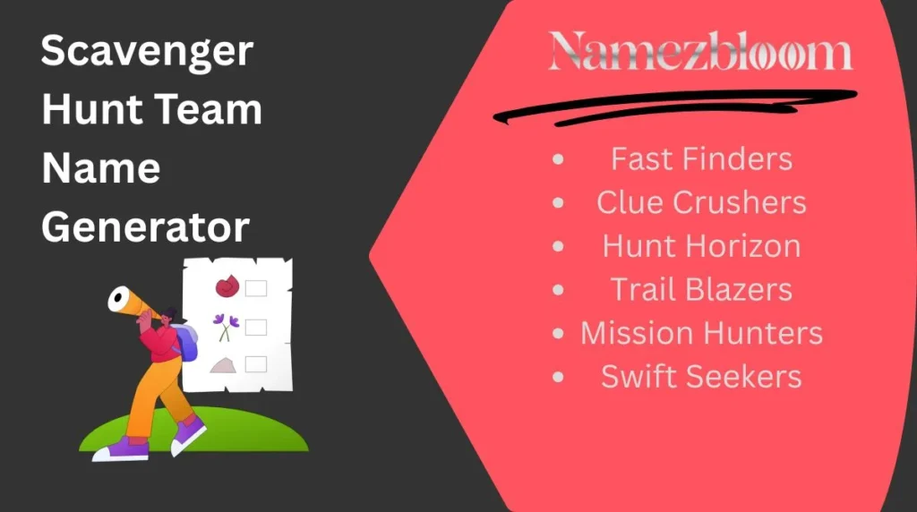 Scavenger Hunt Team Name Generator