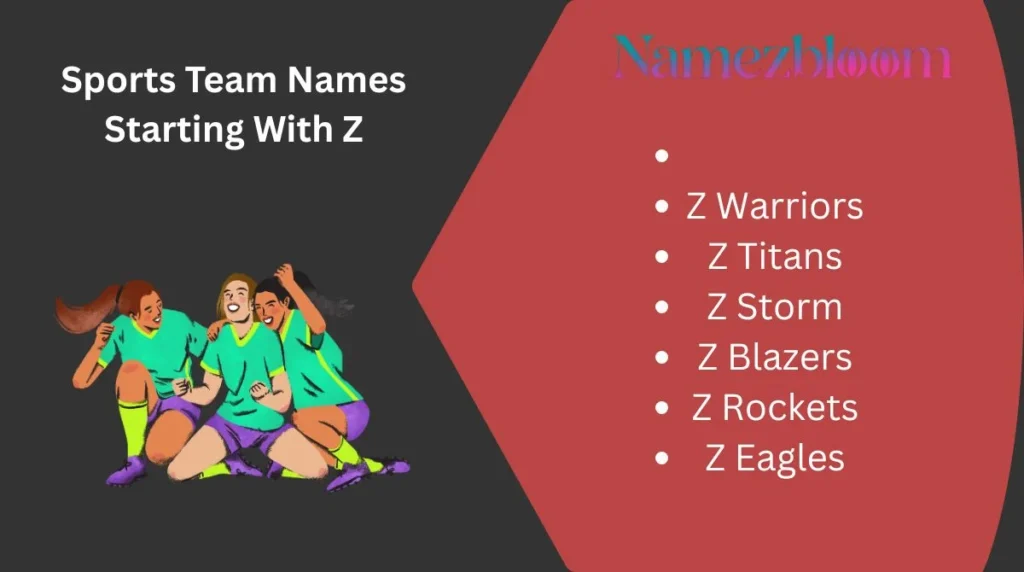 Sports Team Names Starting With Z