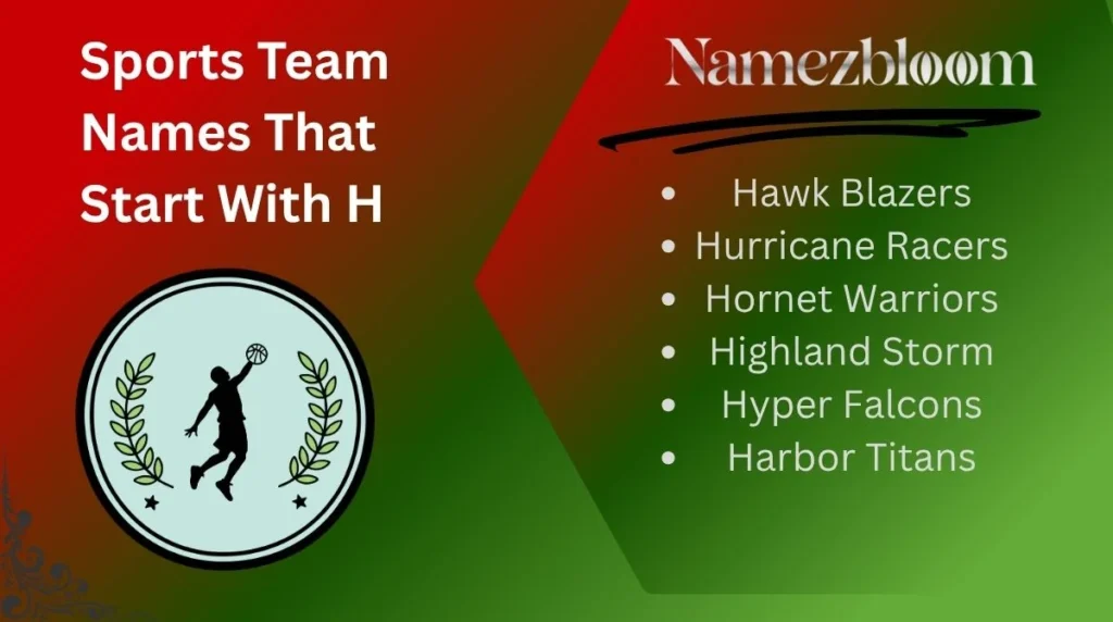 Sports Team Names That Start With H